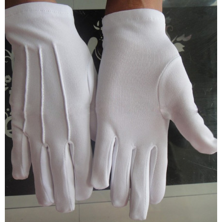 Gants blancs enfants "3 nervures"