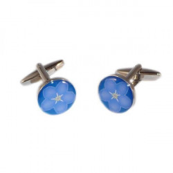 Boutons de manchette "myosotis"