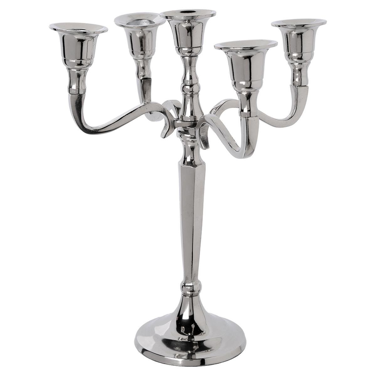 Candélabre Doré 5 Bras Élégant 108 Cm – Chandelier Métal Avec Abat-Jour Acrylique Translucide, Parfait Pour Mariage, Table De Fête Ou Déco Maison Chic