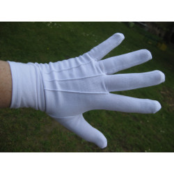 Gants blanc pour Homme, Gants blancs en coton 100% - Ocarat