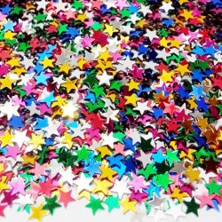 Confettis de table poussière d'étoiles MULTICOLORE