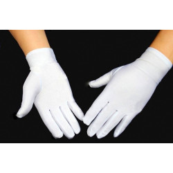 Gants pour le service en restaurant 100% coton blanc  - Habimat