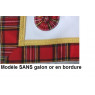 Tablier de maître RSE en vrai cuir et tartan Royal Steward