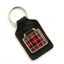 porte-clés TARTAN CUIR 