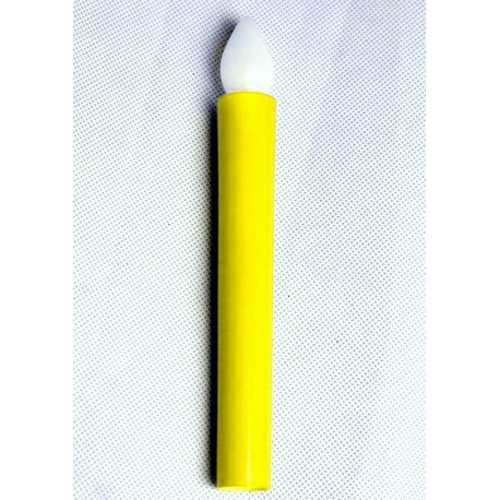 Bougie LED corps JAUNE flamme jaune