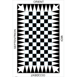 Tapis de loge PAVE MOSAIQUE en bâche vinyle mate