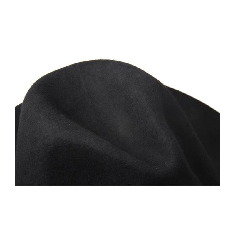 1 Pc Couchage Chapeau Noir Couleur Haute Résilience Large Bord Cap