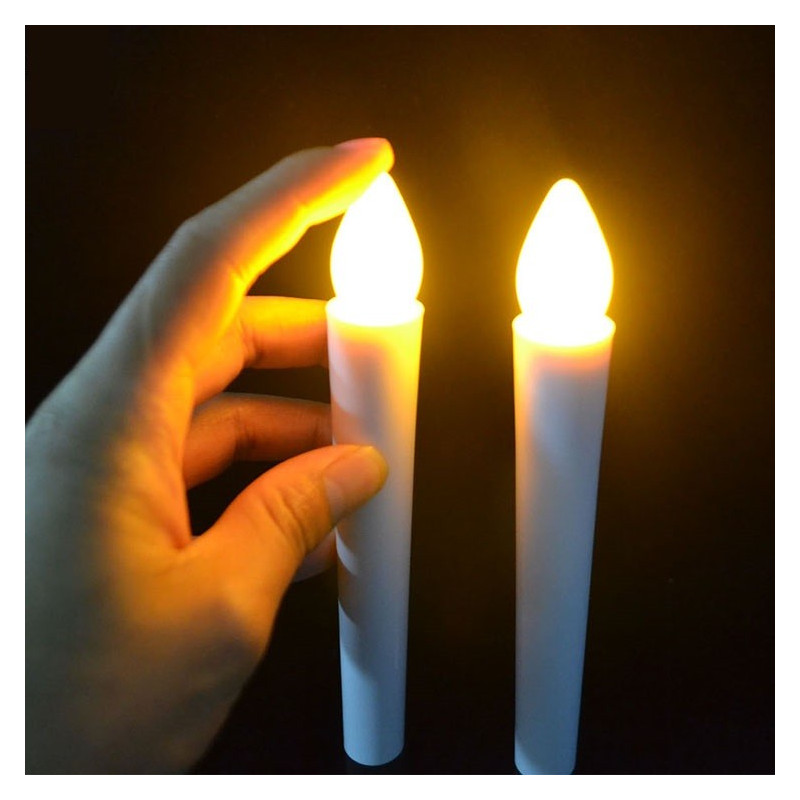 Lumière De Bougies Vacillantes Sans Flamme, Bougies À Led