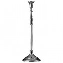 Grand porte bougie métal chromé 45 cm