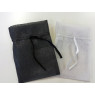 Pochette organza gris clair-foncé