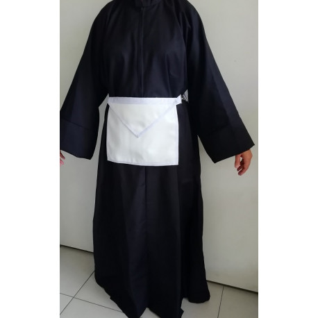 Robe noire GLFF avec ourlets finis