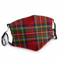 Masque tissu Tartan écossais Royal Steward type 3 plis