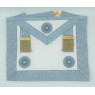 Tablier de maître RER en cuir 3 rosettes et pendeloques