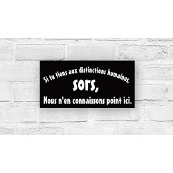 Banderole "La Distinction"