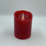 Bougie pilier LED rouge, ivoire ou noire 10 cm avec flamme vacillante