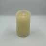 Bougie pilier LED noire, ivoire ou rouge 13 cm avec flamme vacillante