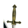 Dague flamboyante 40 cm avec fourreau