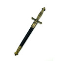Épée courte maçonnique 40 cm avec fourreau