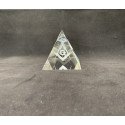 Pyramide en Cristal gravure Équerre & compas avec "G"