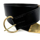 Ceinture en cuir noir