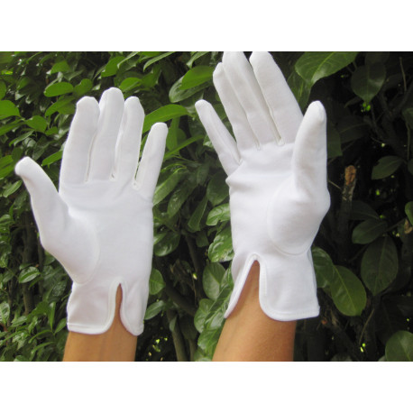 Gants blancs 100% coton taille 9 - Fiesta Republic