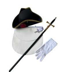 Pack Apprenti SOT ( Tablier + tricorne + Épée + 2 Paires de gants )