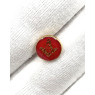 Petit pin's Équerre & Compas dorée et rouge