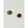 Petit pin's Équerre & Compas dorée et rouge