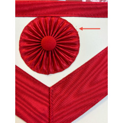 Tablier de Maître REAA avec rosettes vrai cuir déclassé - 10%