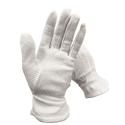 Lot de 12 paires de gants blancs GRIP GRIP anti-glisse taille femme