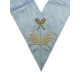 Sautoir d'officier Rite Français GLNF Secrétaire, brodé main
