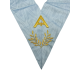 Sautoir d'officier Rite Français GLNF 1er Surveillant, brodé main.