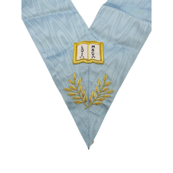 Sautoir d'officier Rite Français GLNF Orateur, brodé main