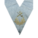 Sautoir d'officier Rite Français GLNF 1er expert, brodé main