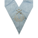 Sautoir d'officier Rite Français GLNF 2eme Expert, brodé main