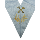 Sautoir d'officier Rite Français GLNF Trésorier, brodé main