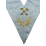 Sautoir d'officier Rite Français GLNF Trésorier, brodé main