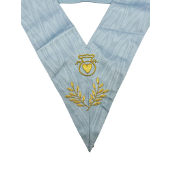 Sautoir d'officier Rite Français GLNF Hospitalier, brodé main