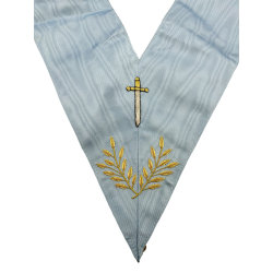 Sautoir d'officier Rite Français GLNF Couvreur, brodé main