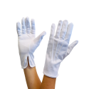 GANTS BLANCS avec nervures de coton epais 240g