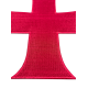 Patch écusson Croix Templière à coudre ou à coller 20x20 cm