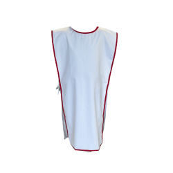 Ensemble Chlamyde bord rouge + écusson croix Templière