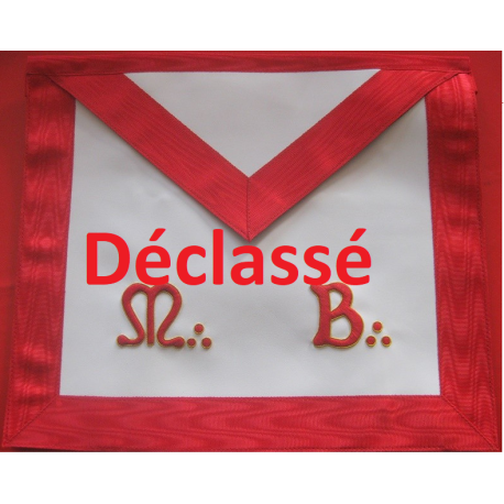 Tablier de Maître REAA en cuir déclassé 