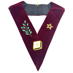 Sautoir REAA 14ème degré ACACIA vert