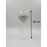 Grand sablier en verre de 20 cm de haut