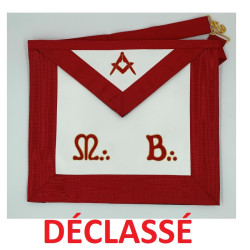 tablier maître broderie main déclassé