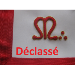 tablier maître broderie main déclassé