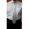 Cravate à clip noire ou gris acier