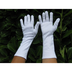 Gants longs 100 % coton