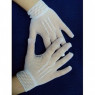 Gants blancs en filet